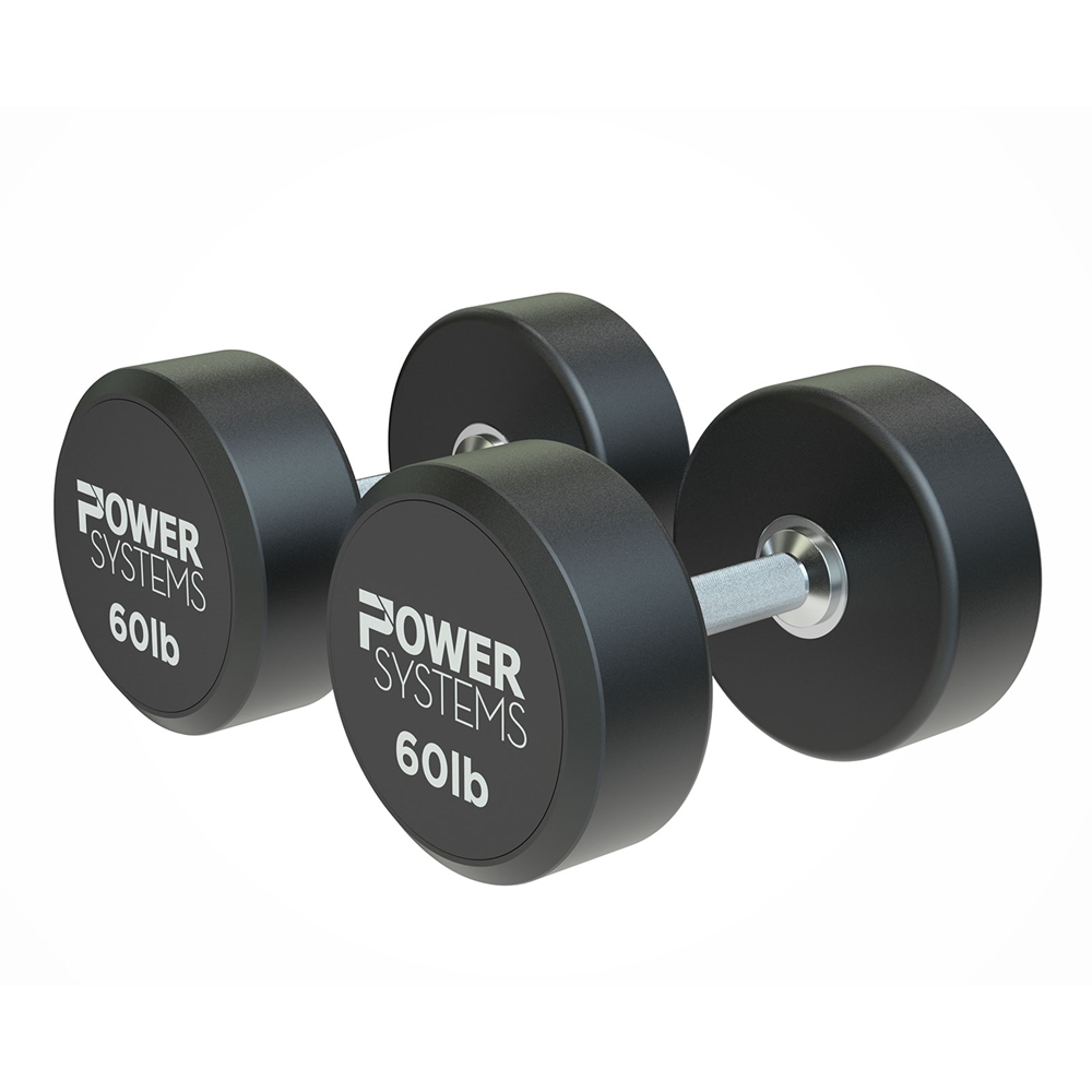 ProStyle Round Rubber Dumbbell - 60 lbs Pair