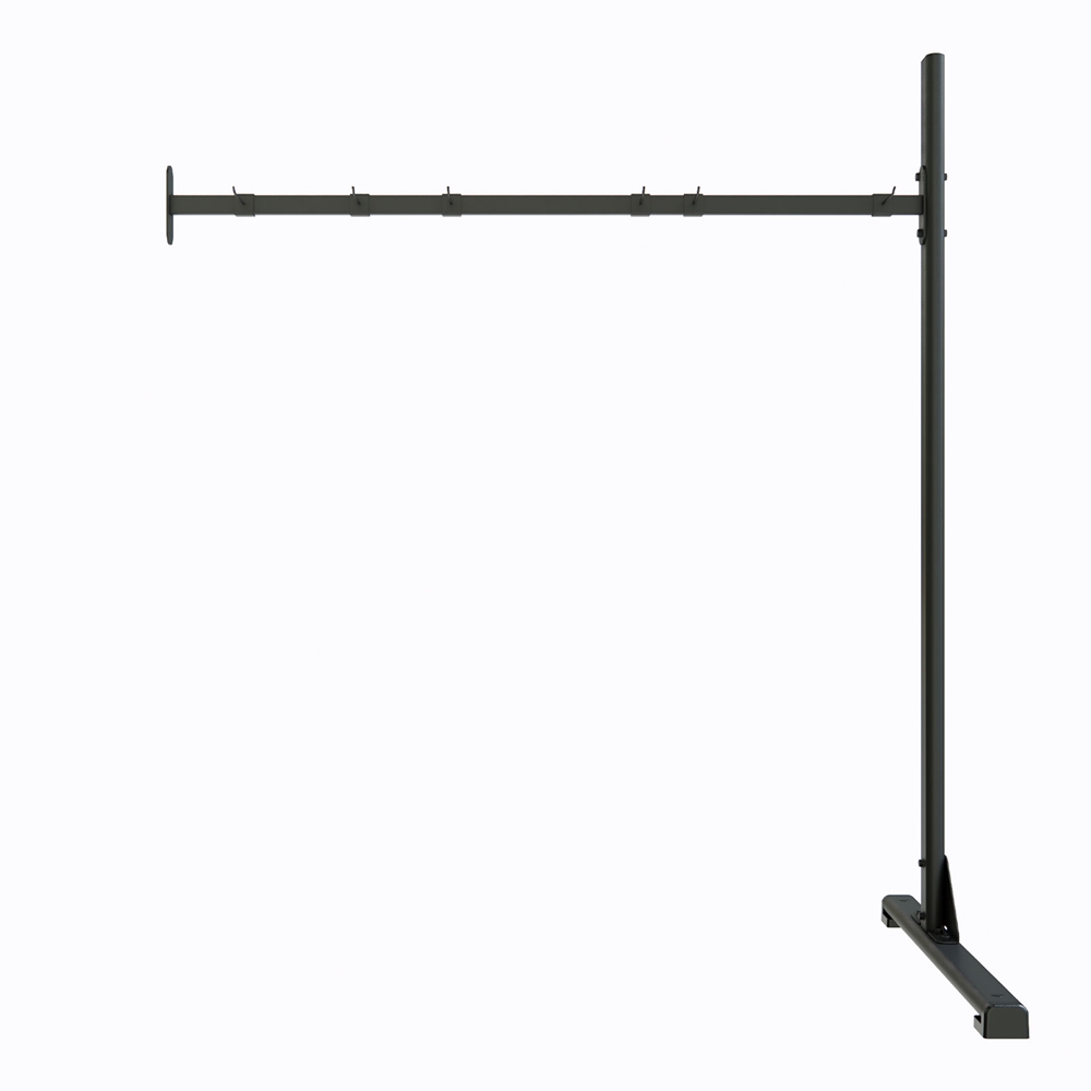 Pinnacle Mat Rack Add a Bay - Mat Rack 6.5 ft, Black
